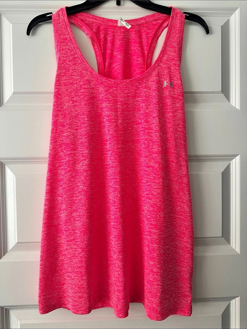 Under Armour HeatGear Racerback Tank Top Pink XL
